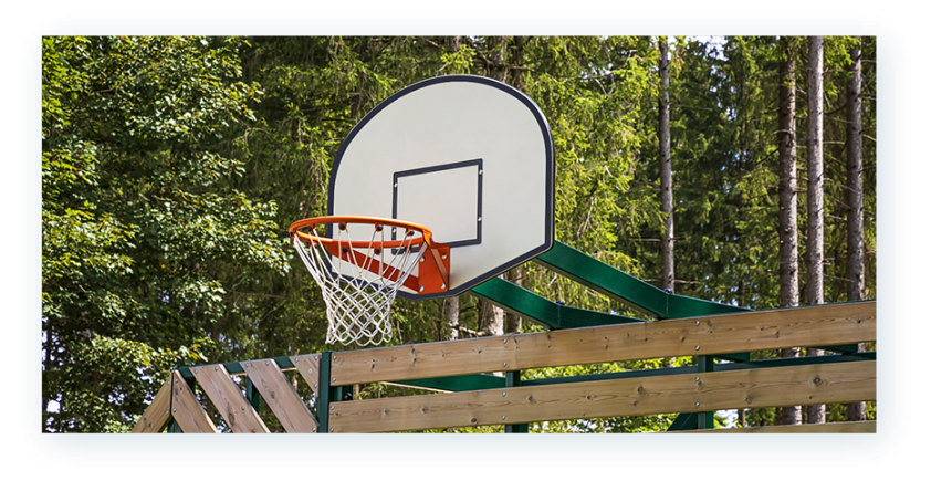 Panneau de basket de la gamme Demi-Lune